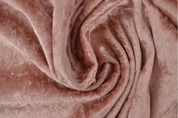 Velours de panne - Oud roze