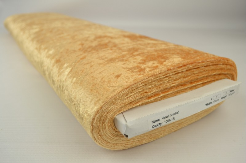 Velours de panne – Okergeel – Rol