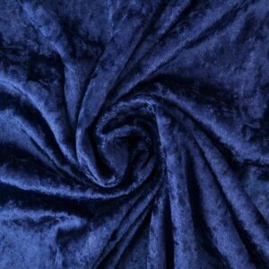 Velours de panne - Marineblauw