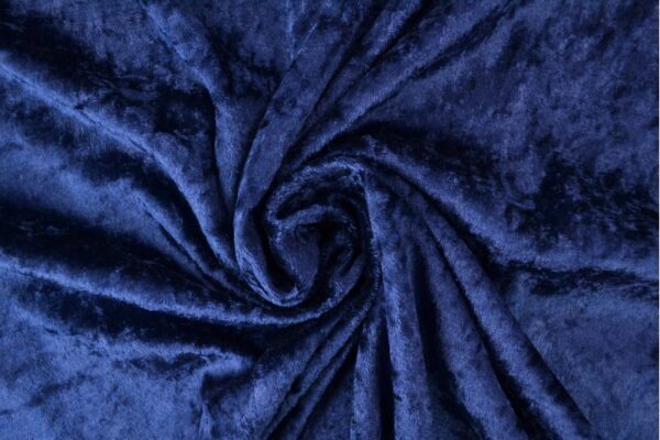 Velours de panne - Marineblauw
