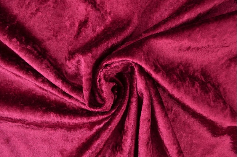 Velours de panne - Bordeaux rood